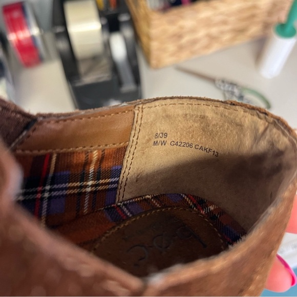 BOC Born | Brown Leather Bootie Suede 8 Ankle Short Fredrika - Picture 7 of 7